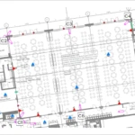 Reference floor plan showing camera locations